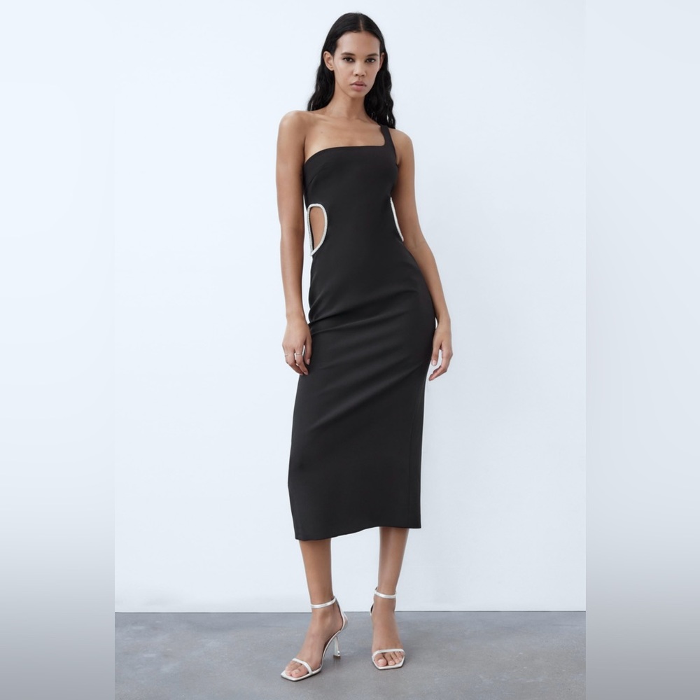 Zara one shoulder dress